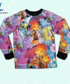 Disney Pixar Elemental Tropical Summer Pajamas Set - Movie Cartoon Holiday Pajamas