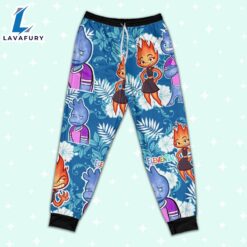 Disney Pixar Elemental Wade and Ember Emotion Blue Pajamas Set - Movie Cartoon Holiday Pajamas