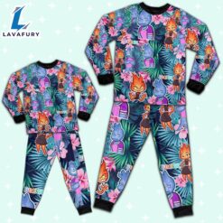 Disney Pixar Elemental Wade and Ember Emotion Tropical Summer Pajamas Set - Movie Cartoon Holiday Pajamas