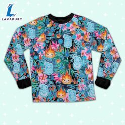 Disney Pixar Seamless Elemental Ember and Wade Summer Tropical Pajamas Set - Movie Cartoon Holiday Pajamas