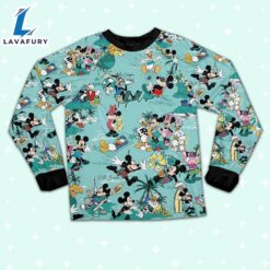 Disney Retro Mickey Friends Summer Pajamas Set - Movie Cartoon Holiday Pajamas