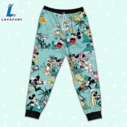 Disney Retro Mickey Friends Summer Pajamas Set - Movie Cartoon Holiday Pajamas