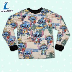 Disney Stitch Summer Vacation Pajamas Set - Movie Cartoon Holiday Pajamas