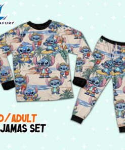 Disney Stitch Summer Vacation Pajamas…