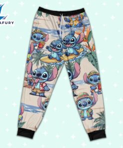 Disney Stitch Summer Vacation Pajamas Set - Movie Cartoon Holiday Pajamas