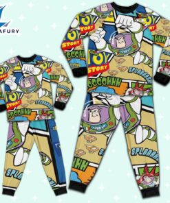 Disney Toy Story Buzz Lightyear Action Comic Pajamas Set - Family Disneyland Matching Pajamas Set