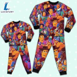 Disney Toy Story Colorful Summer Tropical Pajamas Set - Movie Cartoon Holiday Pajamas