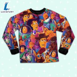 Disney Toy Story Colorful Summer Tropical Pajamas Set - Movie Cartoon Holiday Pajamas