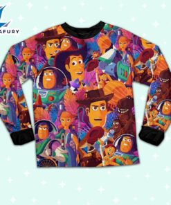 Disney Toy Story Colorful Summer Tropical Pajamas Set - Movie Cartoon Holiday Pajamas