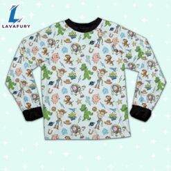 Disney Toy Story Icon Texture Pajamas Set - Movie Cartoon Holiday Pajamas