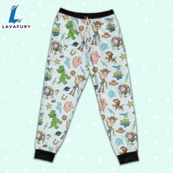 Disney Toy Story Icon Texture Pajamas Set - Movie Cartoon Holiday Pajamas