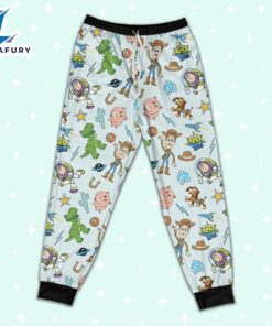 Disney Toy Story Icon Texture Pajamas Set - Movie Cartoon Holiday Pajamas