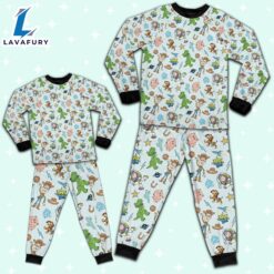 Disney Toy Story Icon Texture Pajamas Set - Movie Cartoon Holiday Pajamas