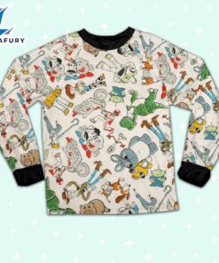 Disney Toy Story Seamless Cool Artwork Pajamas Set - Movie Cartoon Holiday Pajamas