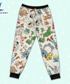 Disney Toy Story Seamless Cool Artwork Pajamas Set - Movie Cartoon Holiday Pajamas