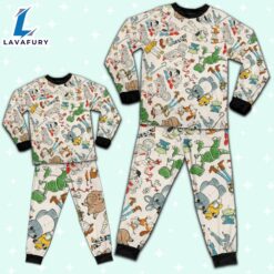 Disney Toy Story Seamless Cool Artwork Pajamas Set - Movie Cartoon Holiday Pajamas