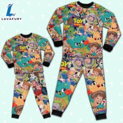 Disney Toy Story Seamless Tropical Style Pajamas Set - Movie Cartoon Holiday Pajamas