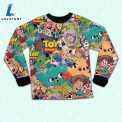 Disney Toy Story Seamless Tropical Style Pajamas Set - Movie Cartoon Holiday Pajamas