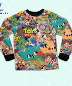 Disney Toy Story Seamless Tropical Style Pajamas Set - Movie Cartoon Holiday Pajamas