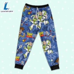 Disney Toy Story Summer Tropical Blue Pajamas Set - Movie Cartoon Holiday Pajamas