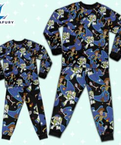 Disney Toy Story Woody Buzz Lightyear Forky Awesome Pajamas Set - Movie Cartoon Holiday Pajamas