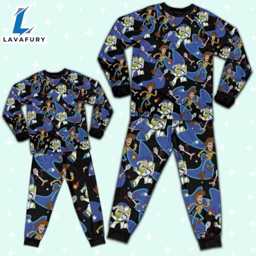 Disney Toy Story Woody Buzz Lightyear Forky Awesome Pajamas Set – Movie Cartoon Holiday Pajamas