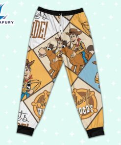 Disney Toy Story Woody Sherif Argyle Let's Ride Pajamas Set - Movie Cartoon Holiday Pajamas