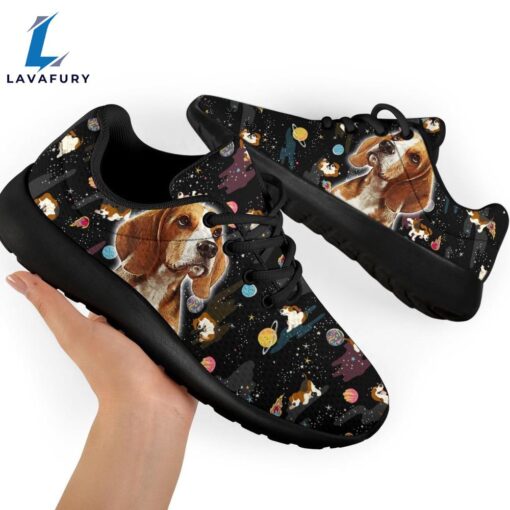 Dog Beagle Sneakers Sporty Shoes Funny