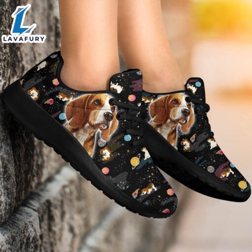 Dog Beagle Sneakers Sporty Shoes Funny