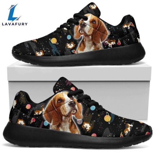 Dog Beagle Sneakers Sporty Shoes Funny