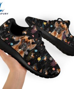 Dog Boxer Sneakers Sporty Shoes Funny