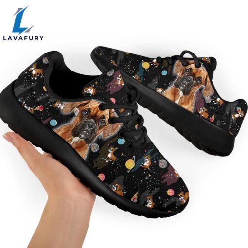 Dog Boxer Sneakers Sporty Shoes Funny