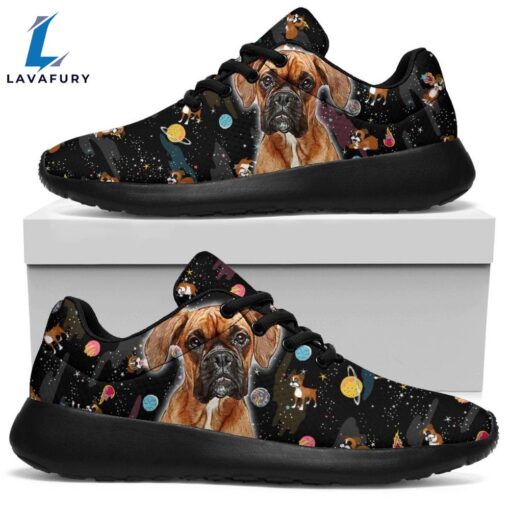 Dog Boxer Sneakers Sporty Shoes Funny