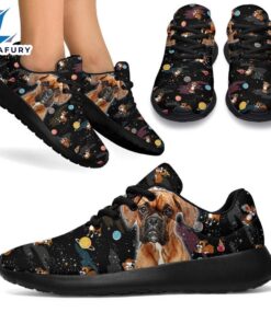 Dog Boxer Sneakers Sporty Shoes Funny