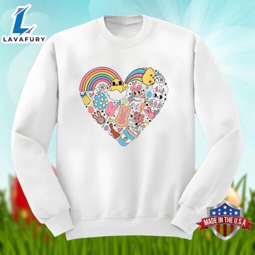 Easter Bunny In Heart Shirt Holiday