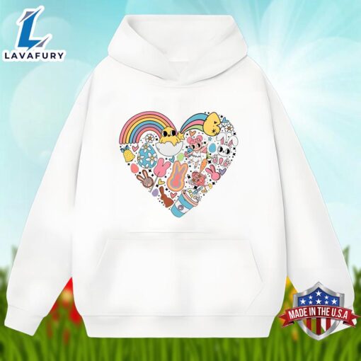 Easter Bunny In Heart Shirt Holiday