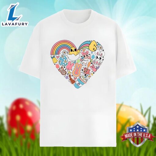 Easter Bunny In Heart Shirt Holiday