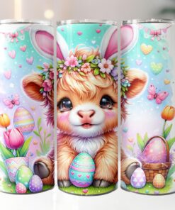 Easter Highland Cow 20 Oz…