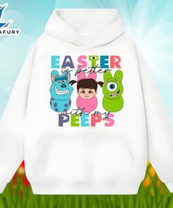 Easter Is Better With My Peeps Cartoon Character Shirt Idea