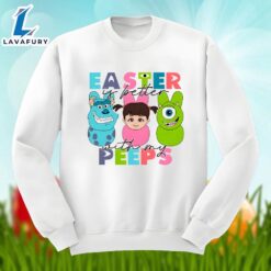 Easter Is Better With My Peeps Cartoon Character Shirt Idea