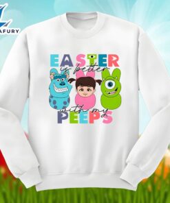 Easter Is Better With My Peeps Cartoon Character Shirt Idea