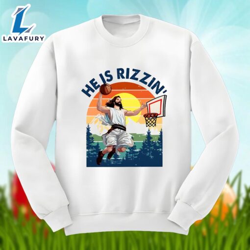 Easter Jesus He Is Rizzin Vintage Shirt