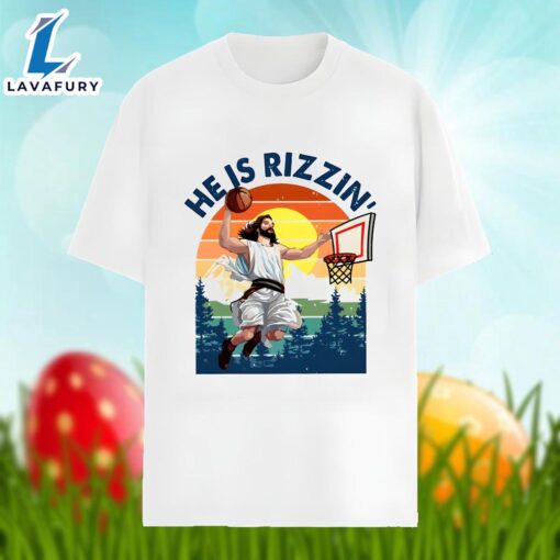 Easter Jesus He Is Rizzin Vintage Shirt