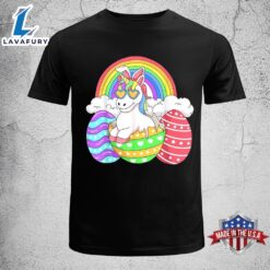 Easter Unicorn Shirt With Eggs…