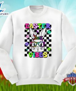 Easter Vibes With Bunny Glasses Unisex Shirt