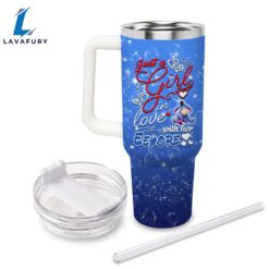 Eeyore Printed Tumbler With Handle And Straw Lid