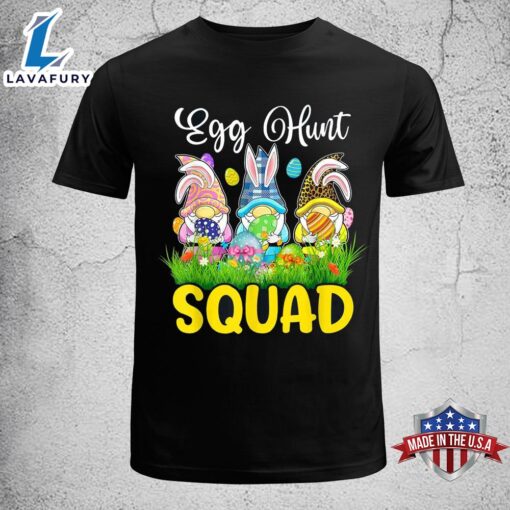 Egg Hunt Squad Gnomes Easter Day Bunny Womens Easter Shirt