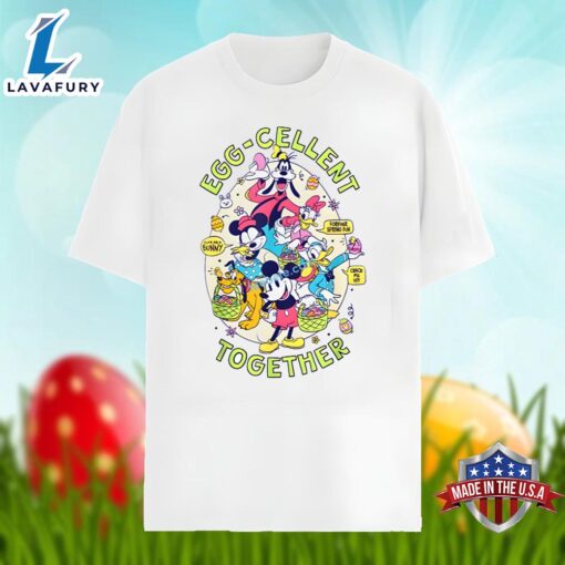 Eggcellent Together Mickey And Friends In Easter Egg Shirt Idea