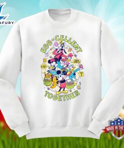 Eggcellent Together Mickey And Friends In Easter Egg Shirt Idea