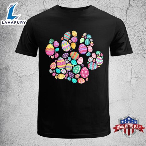 Eggs Colorful Dog Paw Cat Paw Easter’s Day 2023 Shirt, Cute Easter Gifts